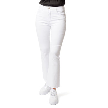 Pantaloni bianchi a zampa d'elefante da donna Swish Jeans, Abbigliamento Donna, SKU c813000072, Immagine 0